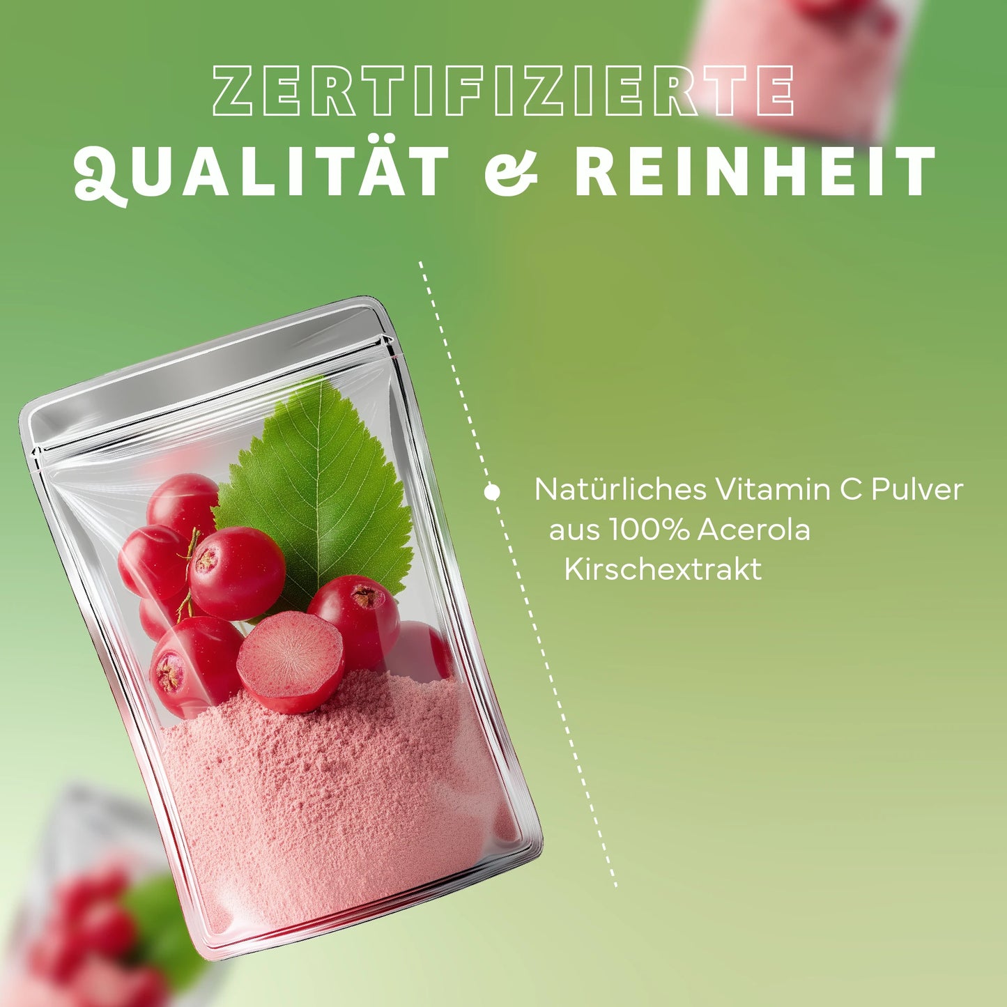 Vitamin C Pulver aus Acerola