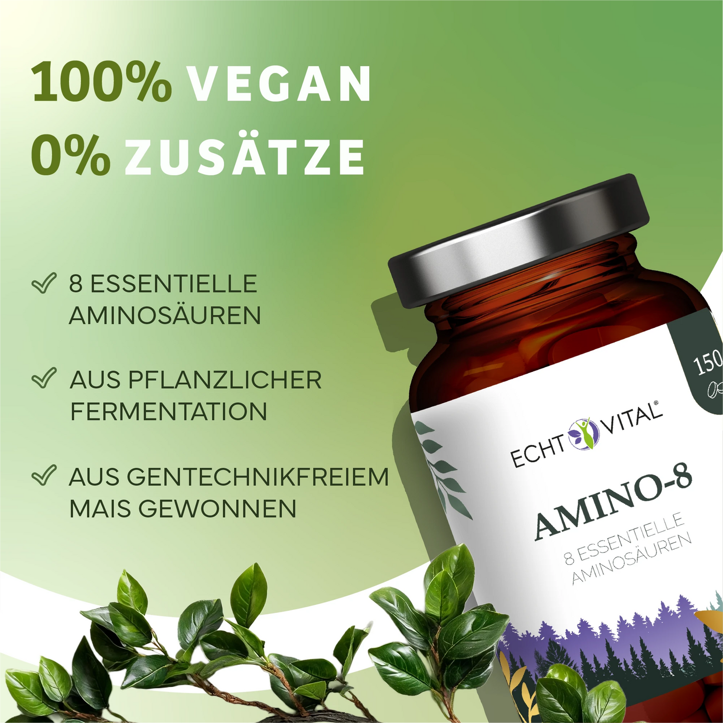 Amino 8 - alle 8 essenziellen Aminosäuren