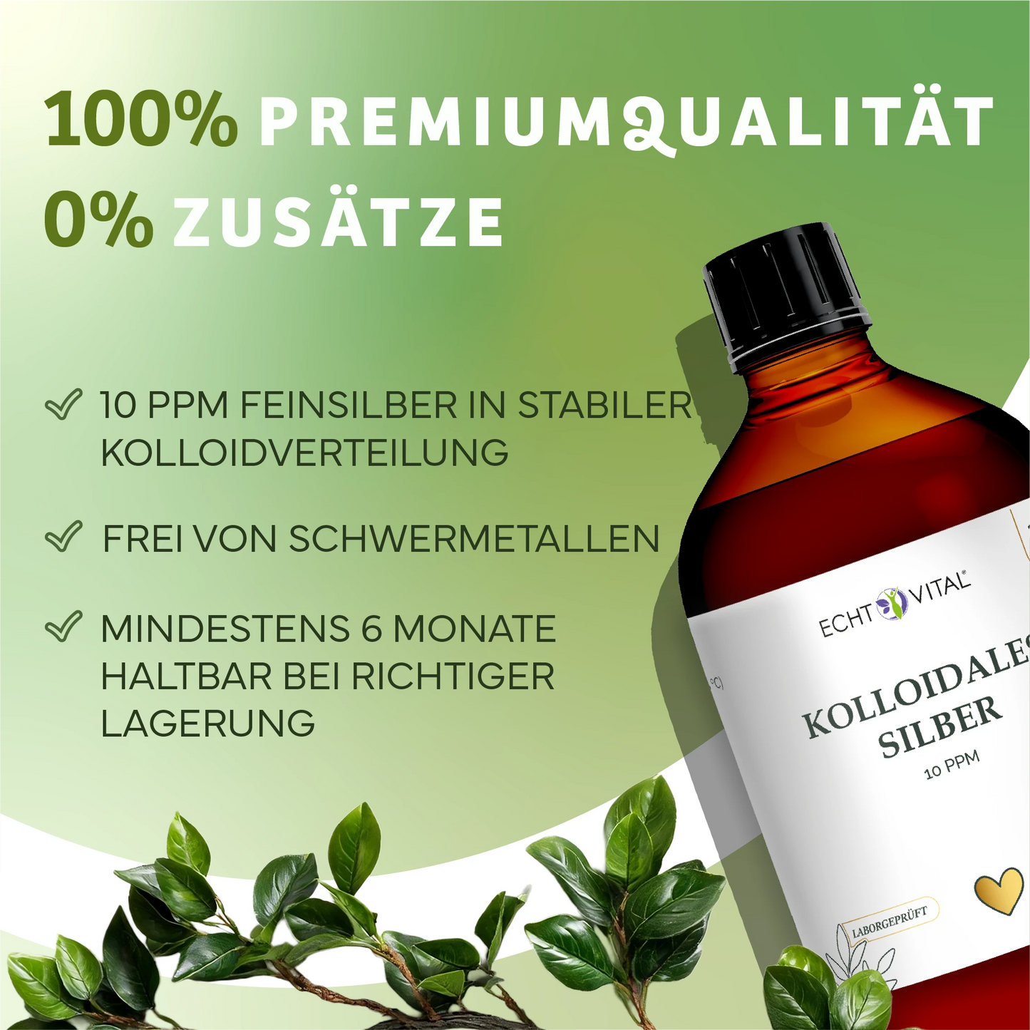 Kolloidales Silber 10 ppm 250 ml