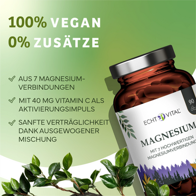 Magnesium Komplex - aus 7 Magnesiumverbindungen