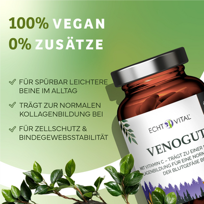 Venogut Kapseln mit Vitamin C und Pflanzenextrakten