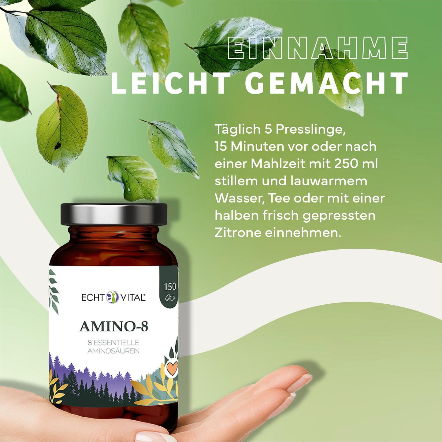 Amino 8 - alle 8 essenziellen Aminosäuren