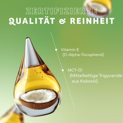 Natürliche Vitamin E Tropfen - 1 Flasche mit 50 ml
