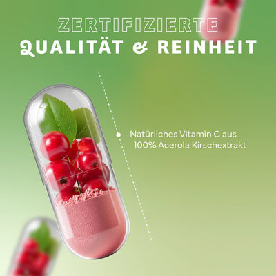 Vitamin C Kapseln aus Acerola
