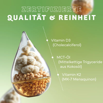 Vitamin D3 - K2 Tropfen natürlich