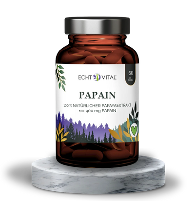 Papain Kapseln aus Papayas