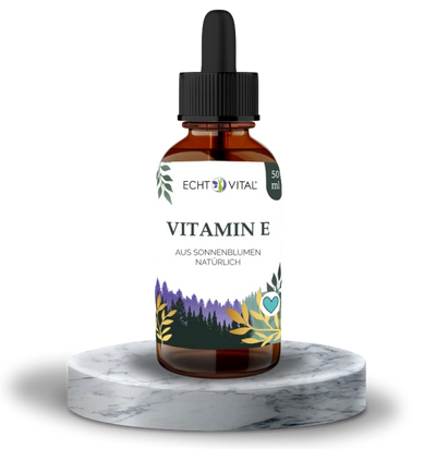 Natürliche Vitamin E Tropfen - 1 Flasche mit 50 ml