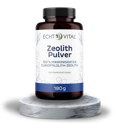 Zeolith - 1 Glas mit 180 g Pulver